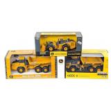 1/50 Ertl John Deere 460E-II & 400D Dump Trucks an
