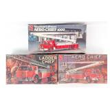 (3) 1/25 AMT American LaFrance Ladder Chief Fire T