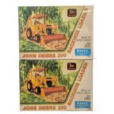 (2) 1/25 Ertl John Deere 310 Backhoe Loader Model