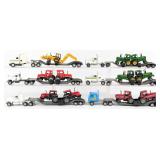 (6) 1/64 Ertl Semi Trucks with Tractor Load Lowboy