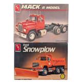 1/25 AMT R-Model Mack and Ford Snow Plow Truck Mod