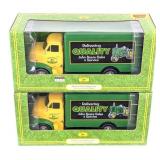 (2) 1/25 Ertl John Deere 1953 Ford Delivery Truck