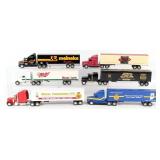 (6) 1/64 Ertl & SpecCast Semi Trucks and Trailers