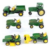 Mixed Scale John Deere Garden Tractors, Gator, and