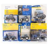(6) 1/64 Ertl New Holland Tractors
