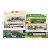 (6) 1/64 John Deere Semi Trucks