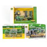1/64 Ertl 9570RX Semi w/ Lowboy, Harvesting Set, a