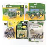 1/64 & 1/50 Ertl John Deere Tractors, Sprayer, Pla