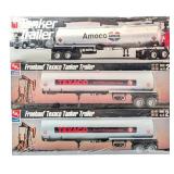 (3) 1/25 AMT Amoco and Texaco Tanker Semi Trailer