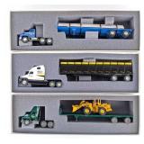 (3) 1/64 Penjoy Semi Trucks & Trailers