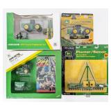 1/64 Ertl John Deere Tractor Sets, 4wd Tractor, an