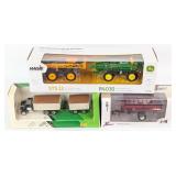 1/64 John Deere & Hagie Sprayer Set, J&M Grain Car