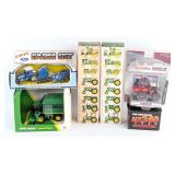 1/64 Ertl John Deere, Case IH, and Ford Tractors +