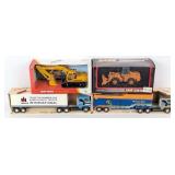 1/48 Ertl IH Eagle Trucks, 1/50 Case Wheel Loader,