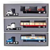 (3) 1/64 Penjoy Semi Trucks & Trailers