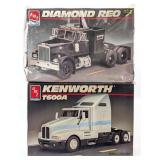 1/25 AMT Diamond REO and Kenworth T600A Model Kits