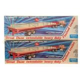 (2) 1/25 Ertl Great Dane Extendable Heavy Duty Fla