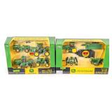 1/64 Ertl John Deere 4wd 4-PC Set and 8410T Tracto