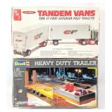 1/25 Tandem Van Trailers and Heavy Duty Trailer Mo
