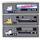 (3) 1/64 Penjoy Semi Trucks & Trailers