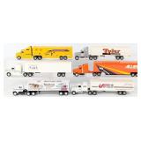 (6) 1/64 Ertl & Penjoy Semi Trucks and Trailers
