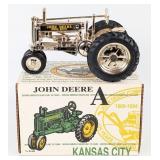 GOLD 1/16 Ertl John Deere Model A Tractor - Kansas