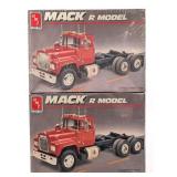 (2) 1/25 AMT / Ertl R-Model Mack Semi Truck Model
