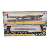 1/25 AMT Great Dane Flatbed and Fruehauf Tanker Tr