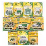 1/64 Ertl John Deere Tractors, Trucks, and Impleme