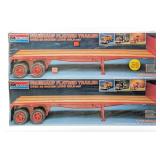 (2) 1/16 Monogram Fruehauf Flatbed Trailer Model K