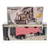 1/28 Testors Kenworth T600 Semi and Reefer Trailer