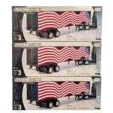 (3) 1/28 Testors Big Rigs Trailer Series Reefer Tr