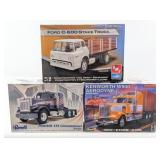 1/25 Peterbilt 359, Kenworth W900, and Ford C-600