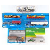 1/64 Ertl Grain Trucks and Pickup Trucks with Trai