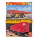 1/24 Italeri Platform Semi Trailer and Container T