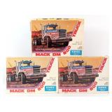 (3) 1/25 Ertl Mack DM800 Semi Truck Model Kits