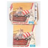 (2) 1/25 Ertl Mack DM800 Rex Mixer Truck Model Kit