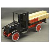 Restored Buddy L Lumber Hauler Truck