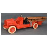 Restored Kelmet White Extented Ladder Truck