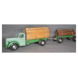 Smith Miller B Mack Lumber Truck and Pup Trailer