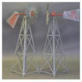 Two Galvanized Steel AEP Motor Windmills