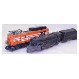 Lot of 2 Lionel Locomotives With Whistle Tender