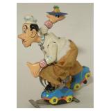 TPS Japan Tin Litho Windup Skating Chef