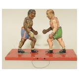 Vintage Tin Litho Fighting Boxer Toy (Guntherman?)