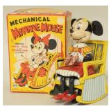 Line Mar Windup Minnie Mouse Rocking Chair In Box