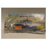 J Chein Tin Litho Windup Navy Frog Man