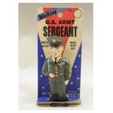 J Chein Tin Litho Windup Walking US Army Sergeant