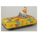 Linemar Tin Litho Disney Flivver Push Car
