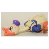 TM Toys Celluloid Running Donald Duck Wind Up