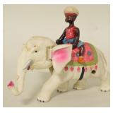 K Toys Celluloid Henry On The Elephant  Wind Up
